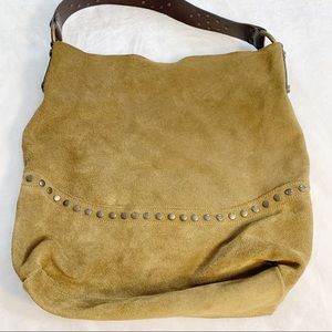 Maurizio Taiuti Genuine Leather Brown Hobo Bag